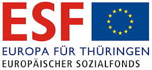 Gefördert durch den Freistaat Thüringen aus Mitteln des Europäischen Sozialfonds. 